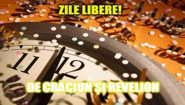 Anunţ important pentru toţi românii: Câte zile libere vom avea de Crăciun şi Revelion