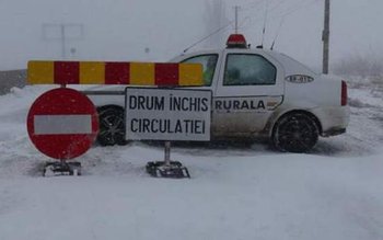Șase DRUMURI naționale ÎNCHISE. Polițiștii, …