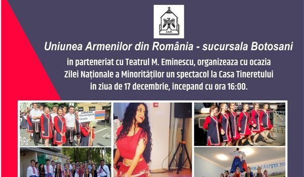 Uniunea Armenilor din Romania vă invită la „Festivalul Minoritatilor Nationale”