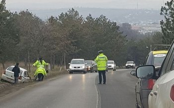 O șoferiță a ajuns cu …