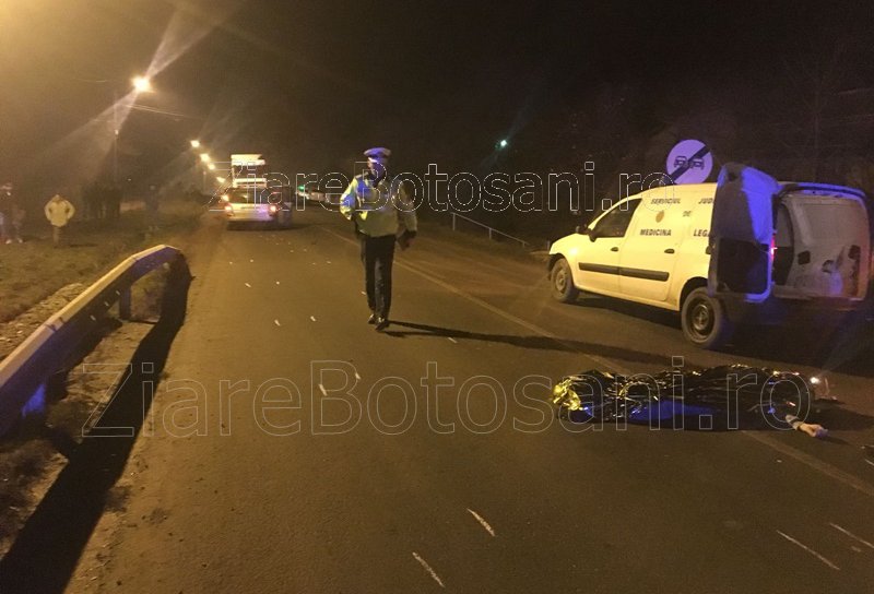 Accident tragic la ieșirea din Dorohoi! Un bărbat și-a pierdut viața încercând să treacă strada prin loc nepermis - FOTO