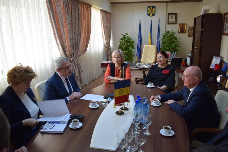 Delegație din Raionului Edineț – Republica Moldova prezentă astăzi la Consiliul Județean Botoșani - FOTO