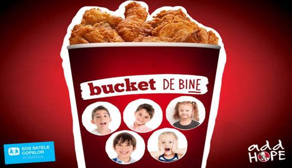 „Bucket de bine”, campania prin care KFC a donat peste 150.000 de euro pentru SOS Satele Copiilor, continuă şi în 2018