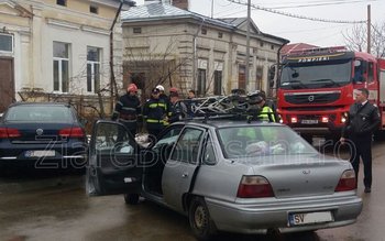 Accident violent într-o intersecţie din …