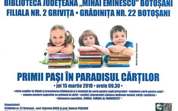 „Primii pași în paradisul cărților” …
