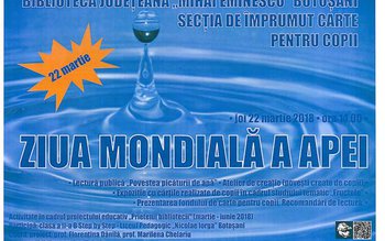 „Ziua Mondială a apei” sărbătorită …