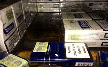 Mii de țigarete de contrabandă …