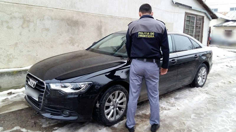 Audi A6 semnalat furat din Anglia, depistat în Botoșani - FOTO