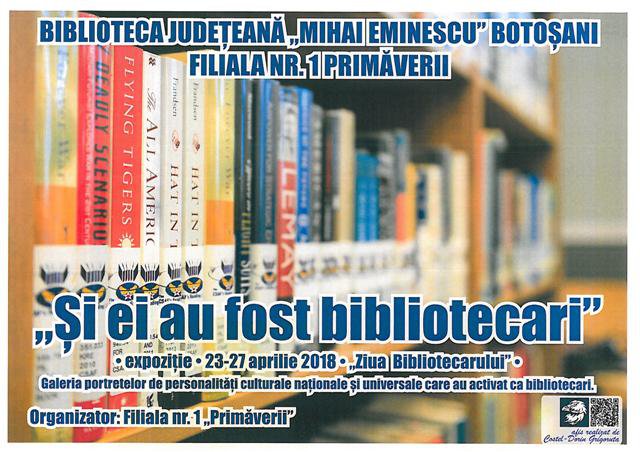 Expoziție dedicată bibliotecarilor la Botoșani