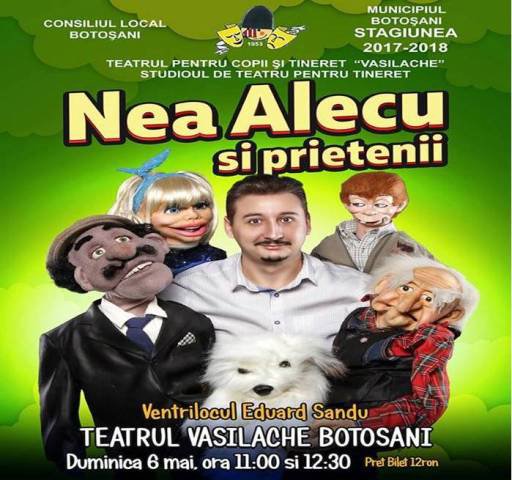 Nea Alecu şi prietenii pe scena Teatrului „Vasilache”