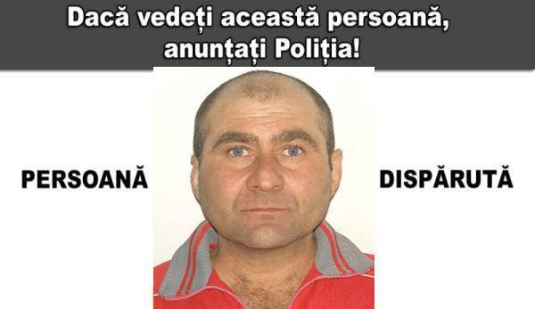 Persoană dispărută: Poliția caută un bărbat care a plecat de un an și nu a mai revenit la domiciliu