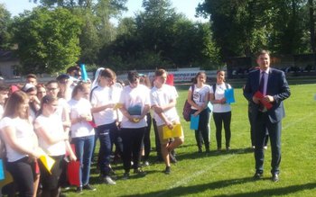 Prefectul Dan Şlincu, alături de …