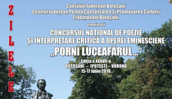 Concursul Naţional de Poezie şi Interpretare Critică a Operei Eminesciene „Porni Luceafărul…”, ediţia a XXXVII-a