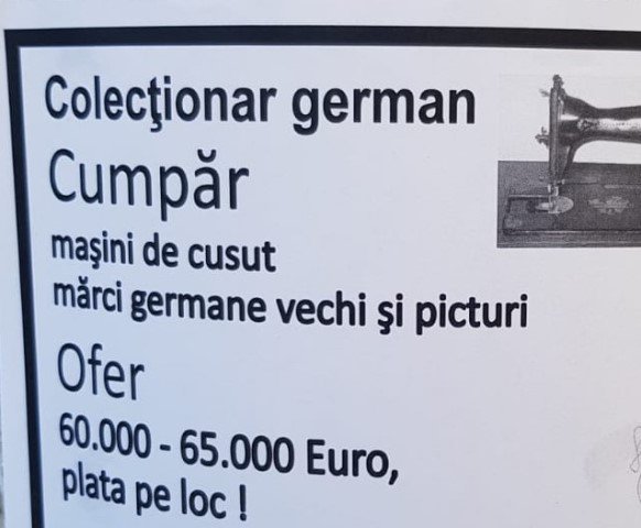 Atenție! Înșelăciuni prin metoda mașina de cusut