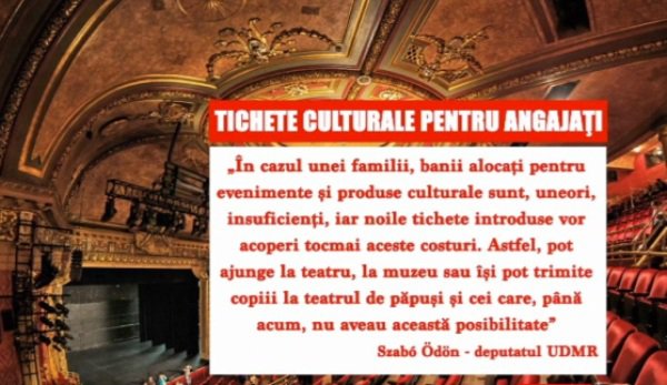 Angajații de la stat vor primi tichete culturale, cu care pot merge la filme, spectacole și expoziții. Președintele Iohannis a promulgat legea!