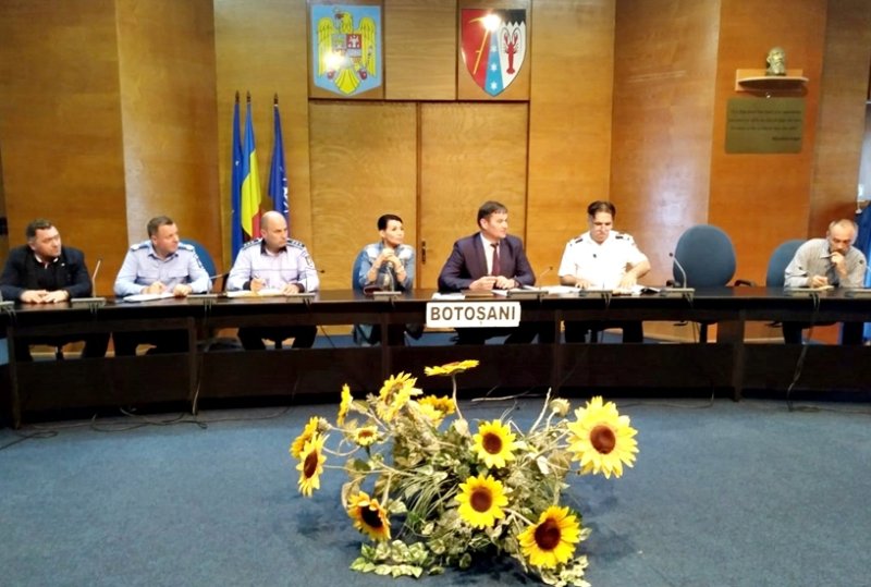 Întrunire de urgenţă a CJSU Botoșani, determinată de avertizările hidro-meteorologice - FOTO