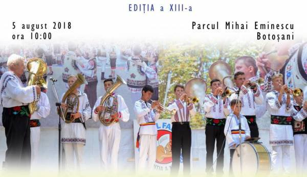 Week-end plin de manifestări culturale la Botoșani - Festivalul Internaţional al Cântecului, Jocului şi Portului Popular Festivalul Fanfarelor