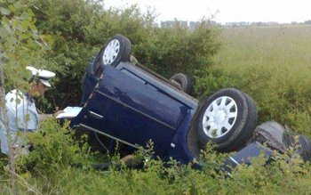 Un șofer beat a ajuns …