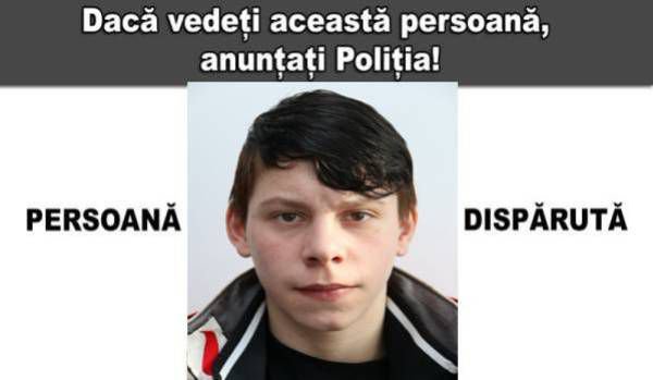 Adolescent căutat de Poliție după ce a fugit dintr-un centru social. Dacă l-aţi văzut sunaţi urgent la 112!