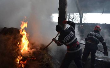 Incendiu la o gospodărie din …