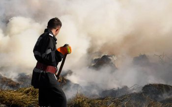 Misiune dificilă: Încă un incendiu …