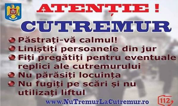 CUTREMUR puternic în România - 5,7 pe scara Richter. L-ai simțit?