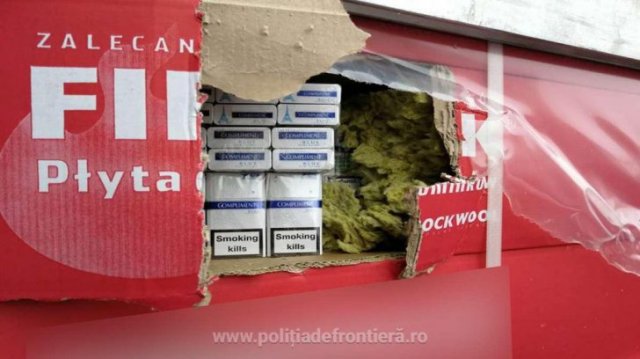 Captură record la frontiera Siret. Un milion de pachete de ţigări ascunse în două TIR-uri