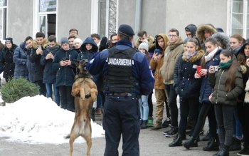 Liceeni în vizită la Jandarmeria …