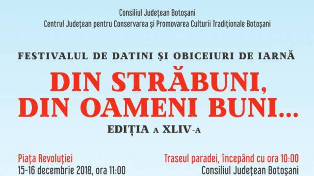 Festivalul de datini și obiceiuri de iarnă „Din străbuni, din oameni buni…”