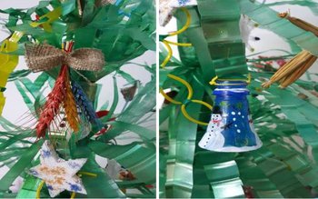 Brad realizat din materiale reciclabile …