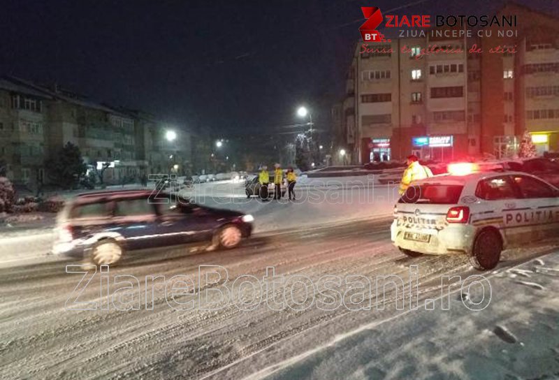 Accident cu victimă în centrul municipiului Dorohoi - FOTO