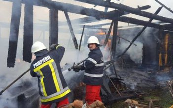 Incendiu la Hudești! Un adăpost …
