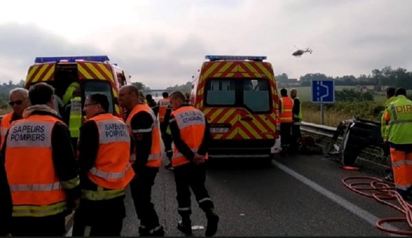 Un șofer român de tir a fost implicat într-un accident cu patru mașini în Franţa