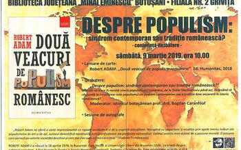 Conferință - dezbatere la Biblioteca …