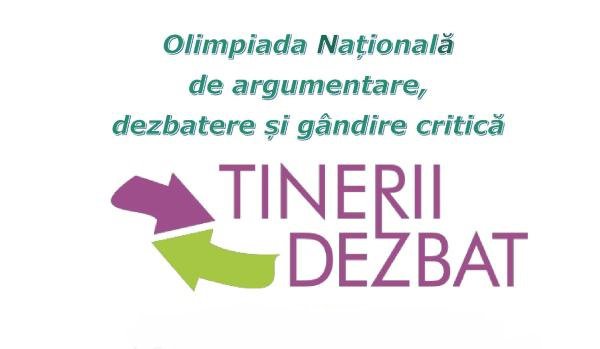 Olimpiada naţională de argumentare, dezbatere și gândire critică „Tinerii dezbat”, 2019