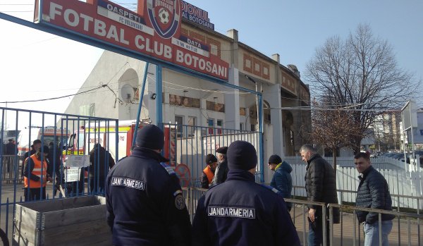 Jandarmii vor asigura ordinea publică la meciul de rugby de pe Stadionul municipal Botoșani