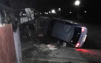 Accident! Un tânăr s-a răsturnat …