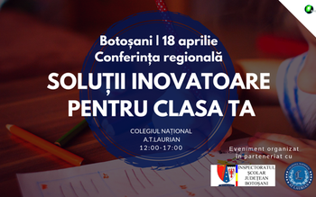 Invitaţie către profesori: Şcoala viitorului, …