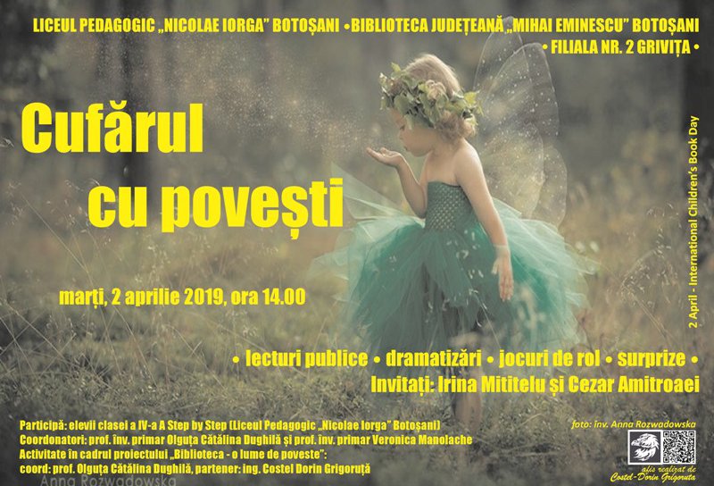 Actorii Teatrului „Mihai Eminescu”, invitați la Biblioteca Județeană, de Ziua Cărții pentru Copii - FOTO