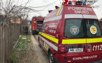 Casă cuprinsă de flăcări la …