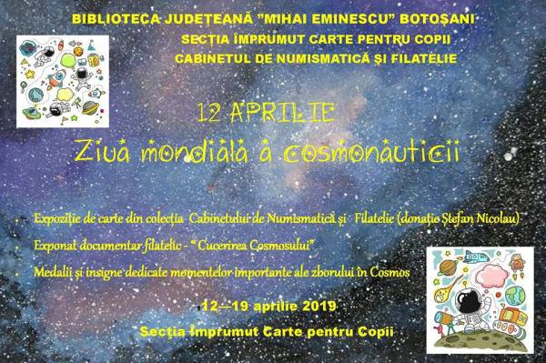 Ziua mondială a cosmonauticii, 12 Aprilie, marcată la Biblioteca Județeană