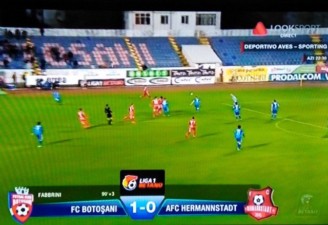 Victorie la limită pentru FC Botoșani cu cei de la FC Hermannstadt