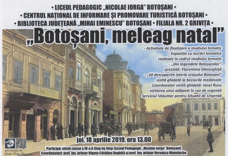 „Botoșani, meleag natal” – Studiu tematic organizat la Biblioteca Județeană