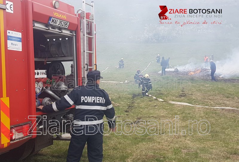 Zeci de pompieri în alertă! Exerciții de amploare în pădurile din Lozna, Hudești și Avrămeni - FOTO