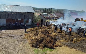 Incendiu stins după cinci ore …