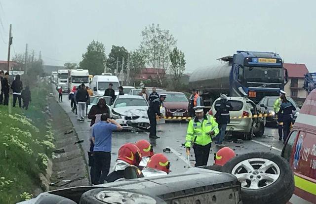 Botoșăneancă implicată într-un accident cu șapte victime pe drumul Iași - Târgu Frumos