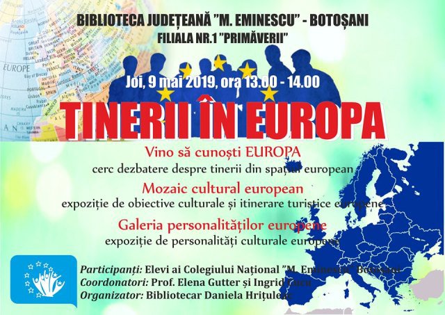 Dezbateri despre viitorul UE, organizate la Biblioteca Județeană Botoșani