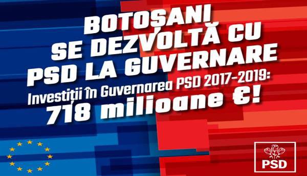 PSD Botoșani: „Pentru noi fiecare botoșănean contează”