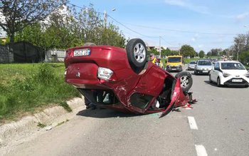 Accident! Mașină înmatriculată în Botoșani …