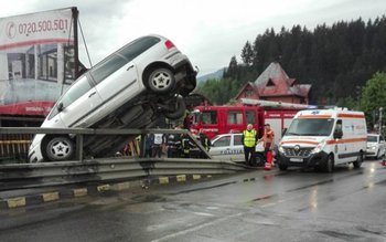 Accident spectaculos în județul Suceava. …